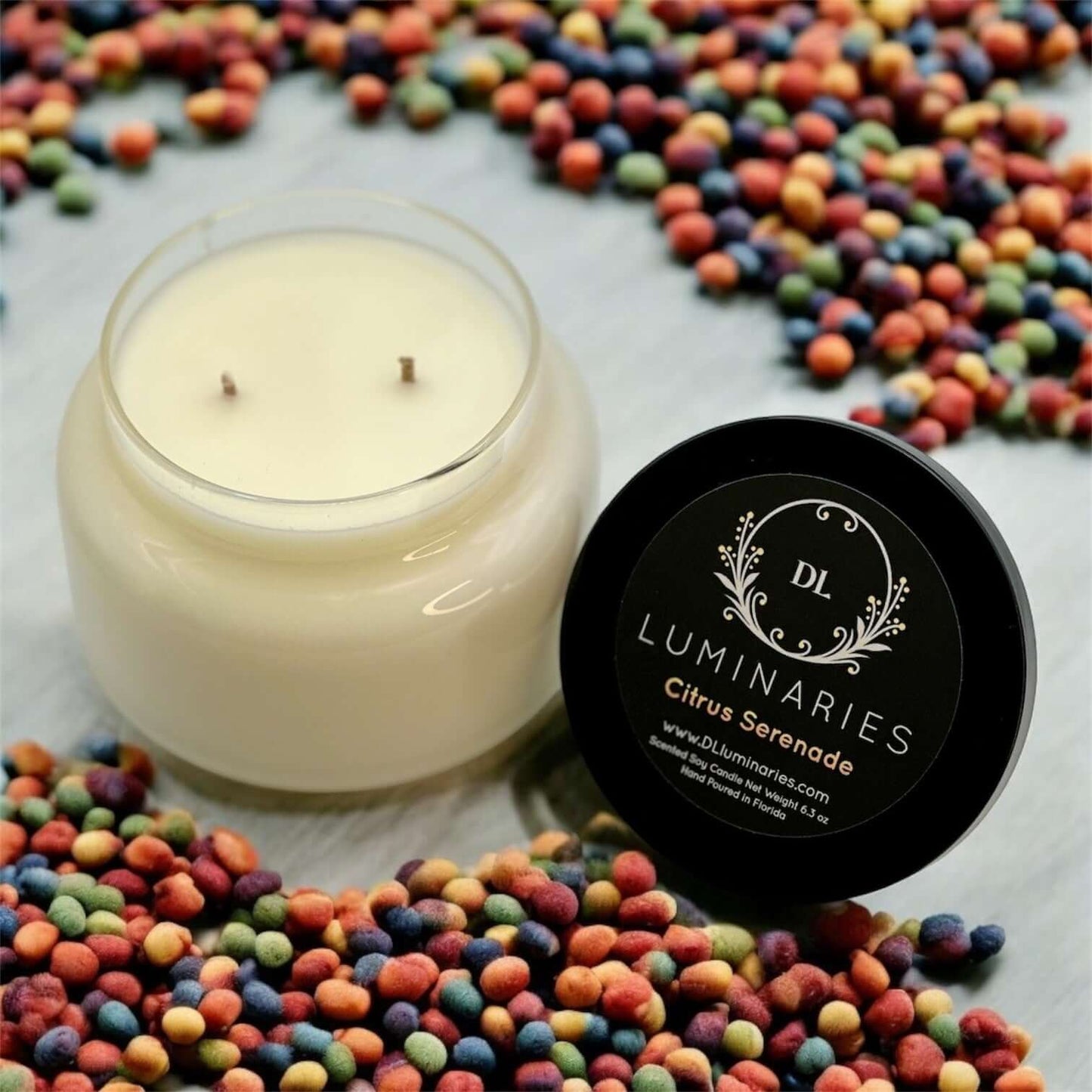 Citrus Serenade - Double Wick Glass Jar 10 oz