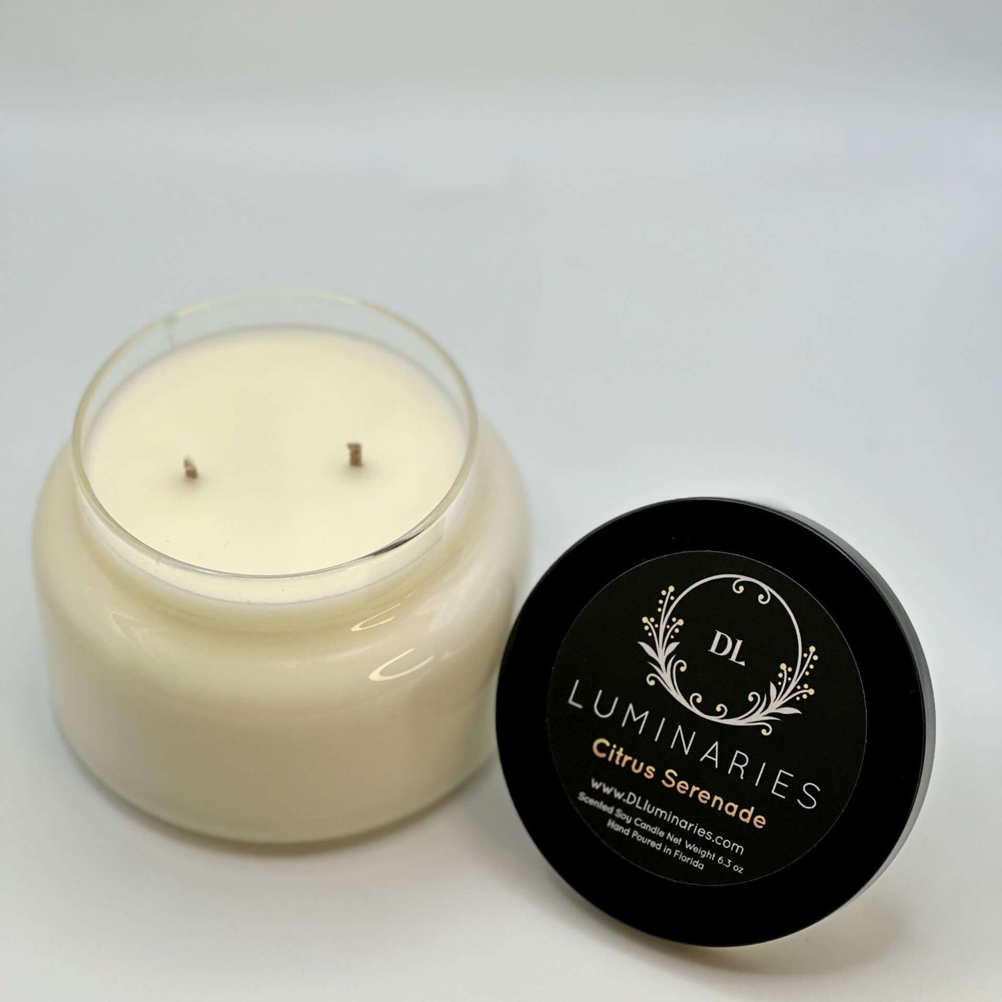 Citrus Serenade - Double Wick Glass Jar 10 oz