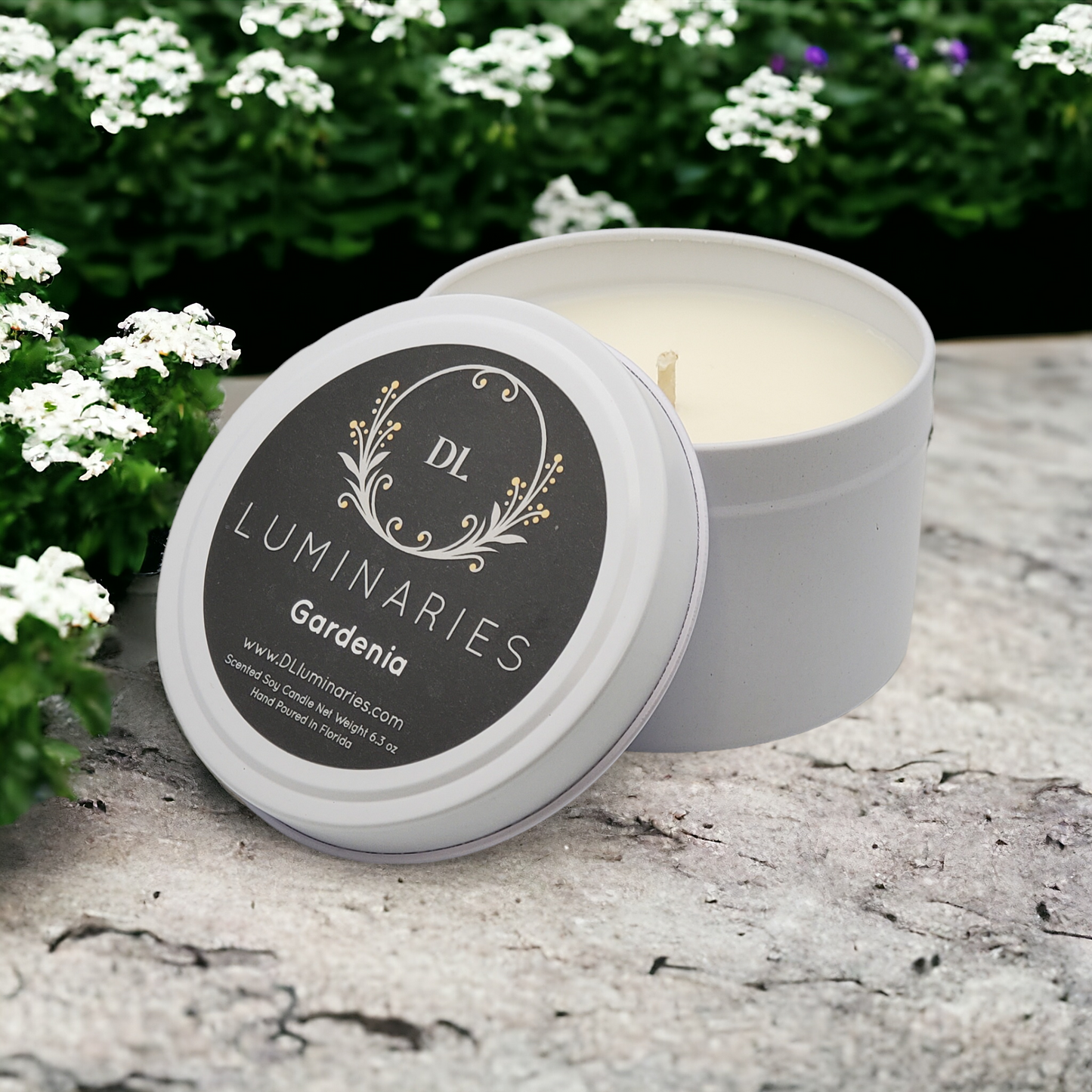 Copy of Gardenia - 8oz White Tin