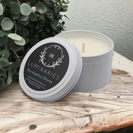 Eucalyptus Shores - 8oz White Tin