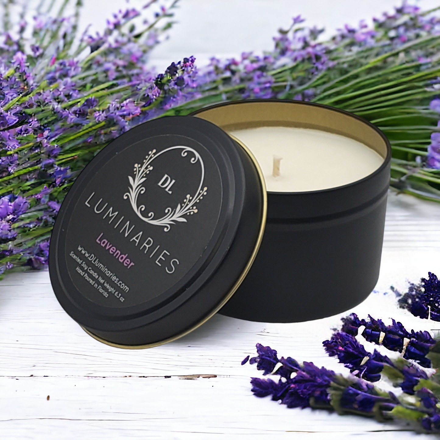 Lavender Fields - 8oz Black Tin